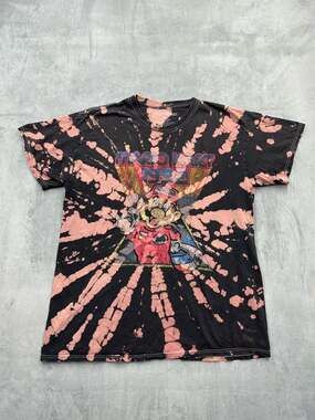 Nintendo Mario Kart 1992 Graphic Tee with Bleach Tie-Dye